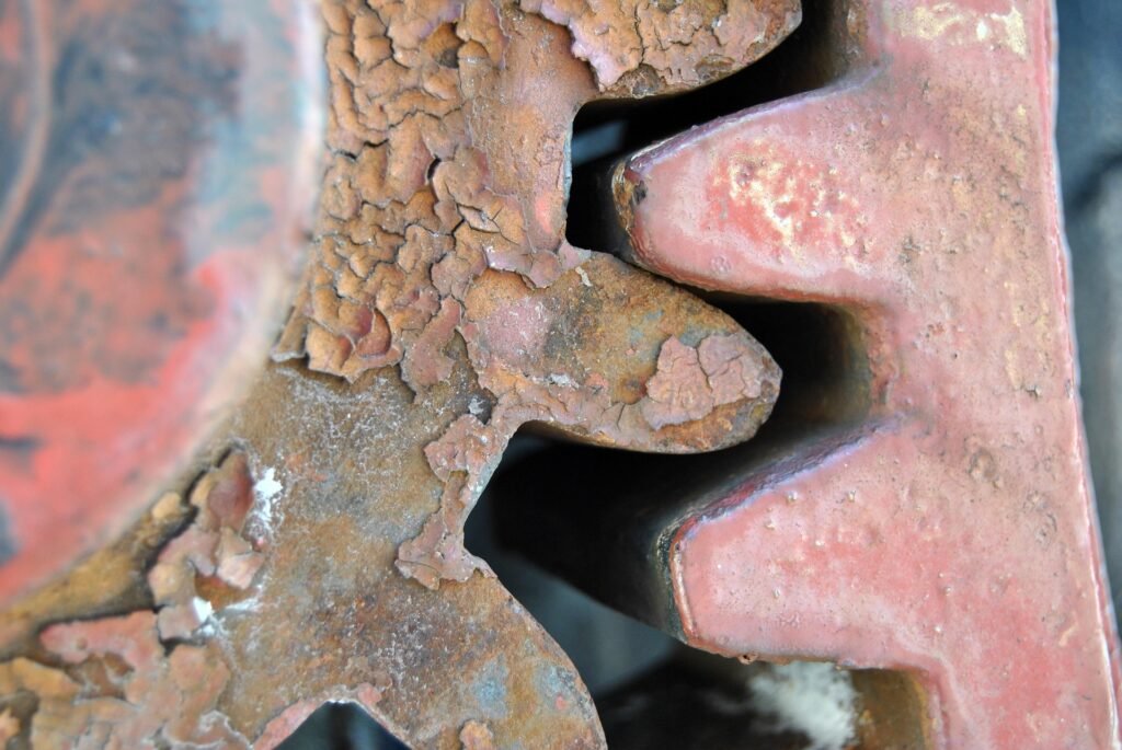 Interlocking industrial cogwheels